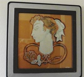 Reverse painted art - W.E. Fager