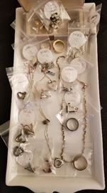 Nice selection of some of the 14K gold and sterling silver jewelry
