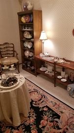 Overview of vintage china including English and Haviland Limoges