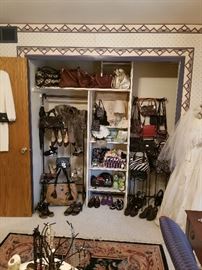 Great selection of women's accessories including vintage purses, purses by Coach, L.A.M.B, DKNY, Kate Spade, Vera Bradley, Donald Pliner, Italian, shoes include Prada, Cole Haan, Coach, Uggs, 