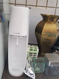 Almost new SodaStream with bottles, filter, manual