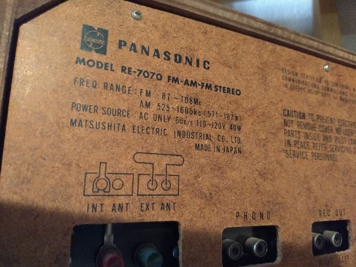 Panasonic 8 Track Stereo