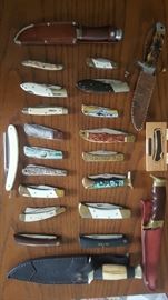 hunting & pocket knife collection