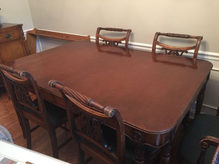 This nearly 80 year old table is in wonderful condition.