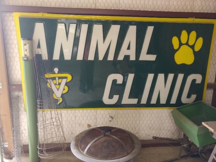 large animal clinic signage