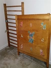 vintage wood crib