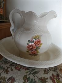 water pitcher and basin