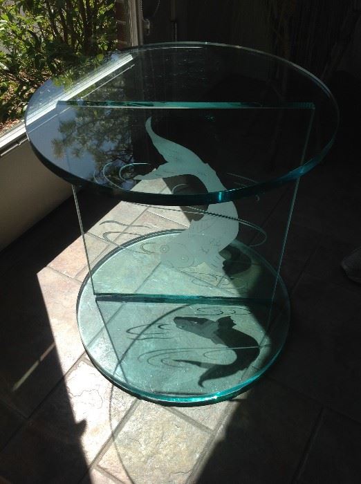 Nautical Glass display table $ 80.00