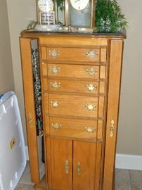 jewelry chest -- WE HAVE LOTS OF JEWELRY