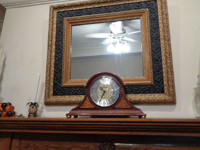 mirror & vintage clock