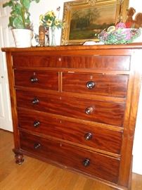 large vintage chest, this is full of linens