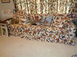 sofa w/matching drapes that can be purchased