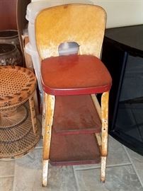 Vintage step stool chair