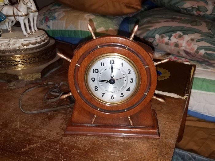 Vintage Seth Thomas nautical clock