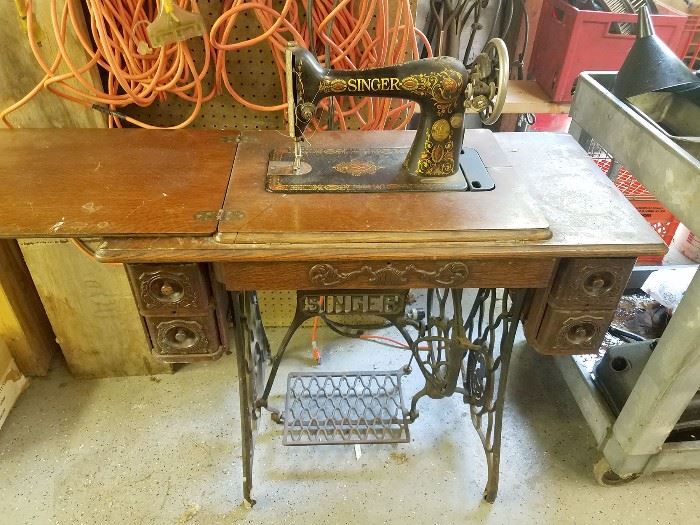 Antique Singer sewing machine