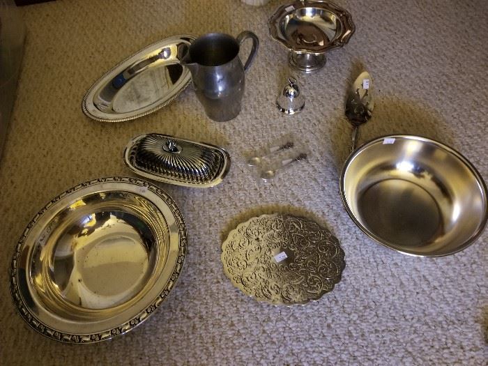 Classic Silverplate and Pewter Serving Pieces