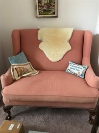 Antique Recovered Settee