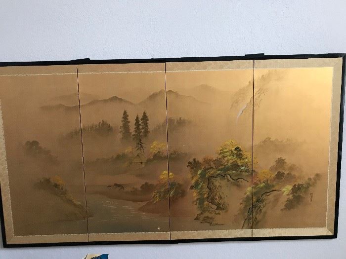4 Panel Japanese Screen