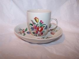 18TH CENTURY CUPS AND SAUCERS 