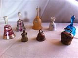 Brass, Glass, Porcelin, Crystal, etc. Bell collection