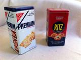 Nabisco Cracker Tins, Premium Saltines and Ritz Crackers. Modern