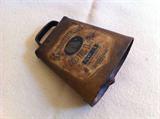 Vintage brass cowbell. Labeled Holstein Bell No 3 manufactured by Blum mfg. co. Collinsville, Il