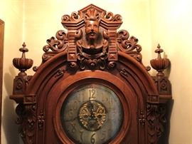 Antique Victorian Memorial Grandfather Clock - Hand Made