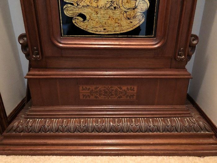 Antique Victorian Memorial Grandfather Clock - Hand Made
