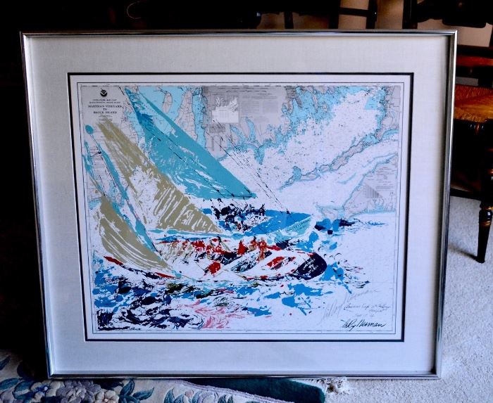 Pencil Signed Leroy Neiman Serigraph - "The America's Cup"