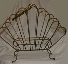 Vintage Peacock Style Magazine Rack