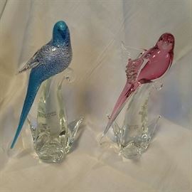 Murano Birds with COA's
