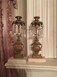 Pair of Urn Pattern Girandoles