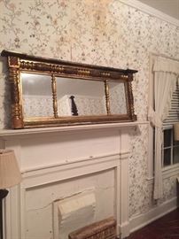 Federal 3 Part Mirror with gilded frame
