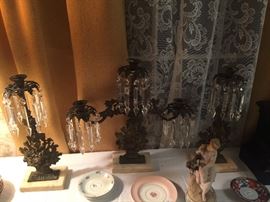 Set of Girandoles in the basket pattern