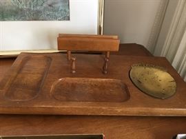 Mens Dresser Valet with brass pocket change