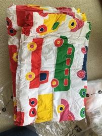 VTG MARIMEKKO 1975 BO BOO TRUCKS CARS TWIN COMFORTER by Dan River BUY IT NOW $40