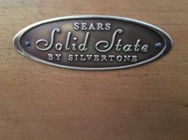 Sears Solid State Turntable stereo console by Silvertone