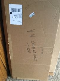 VW Volkswagen BUG, Beelte 1968-1972 Convertible Soft Top Black Stayfast Cloth (Fits: 1970 Beetle) Never been used BUY IT NOW $150