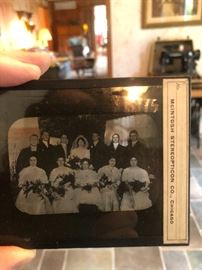 100’s of Antique McIntosh Stereo Opticon Co. photo slides on glass plate negatives