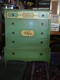 TALL CHEST TO 7PC COTTAGE STYLE BEDROOM SET. $795.00