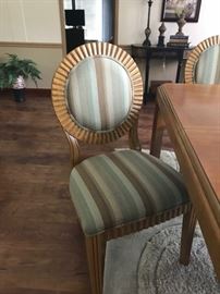 Front detail on dining chairs