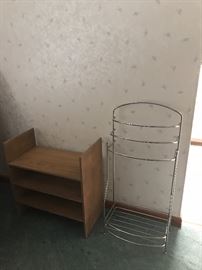 Storage stand and towel rack