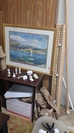 More beautiful framed Art and set of rattan blinds