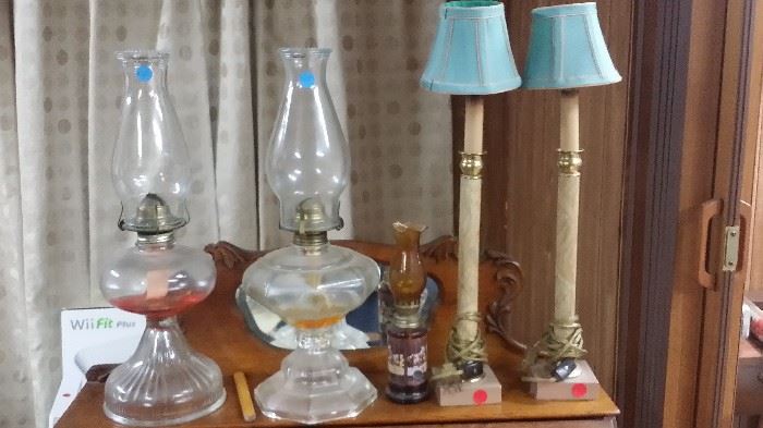 We have 5 antique oil lamps reasonably priced.