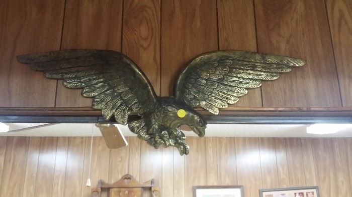 Antique Brass Eagle - numbered and stamped