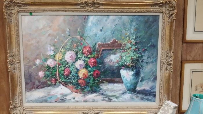 Signed Oil Painting out of old Historic Home