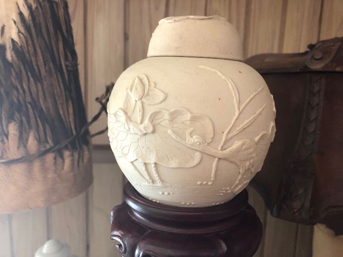 Asian covered jar
