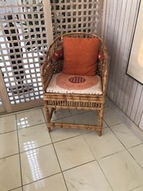 Bamboo table with 6 chairs possibly by Brighton