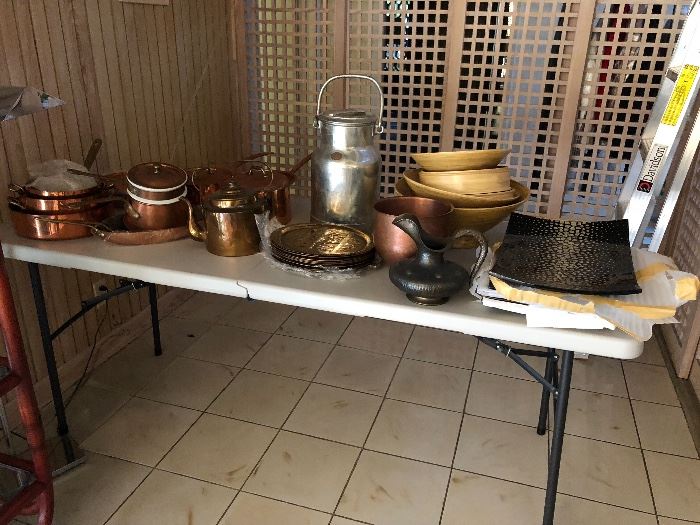 Copper Collection and Ogetti Serving Pieces