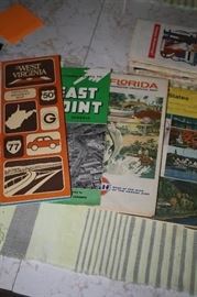Road Maps from the 60's and 70's
